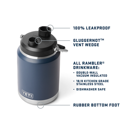 RAMBLER 1/2 GALLON JUG 2.0 BLACK