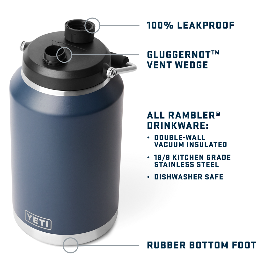 RAMBLER 1 GALLON JUG 2.0 BLACK