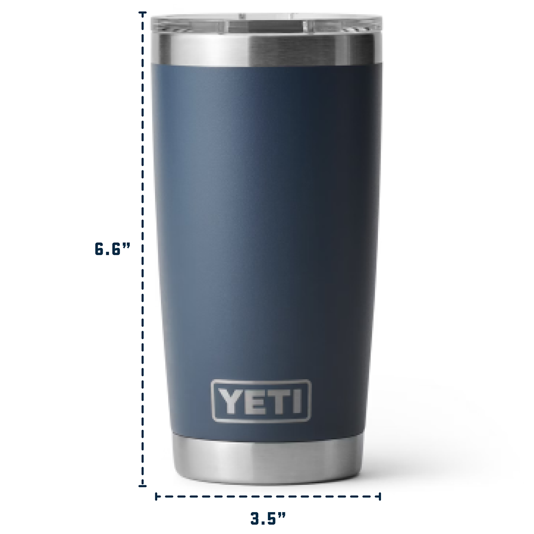 RAMBLER 20OZ TUMBLER MS BLACK