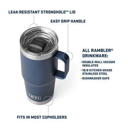 RAMBLER 20OZ TRAVEL MUG SEAFOAM