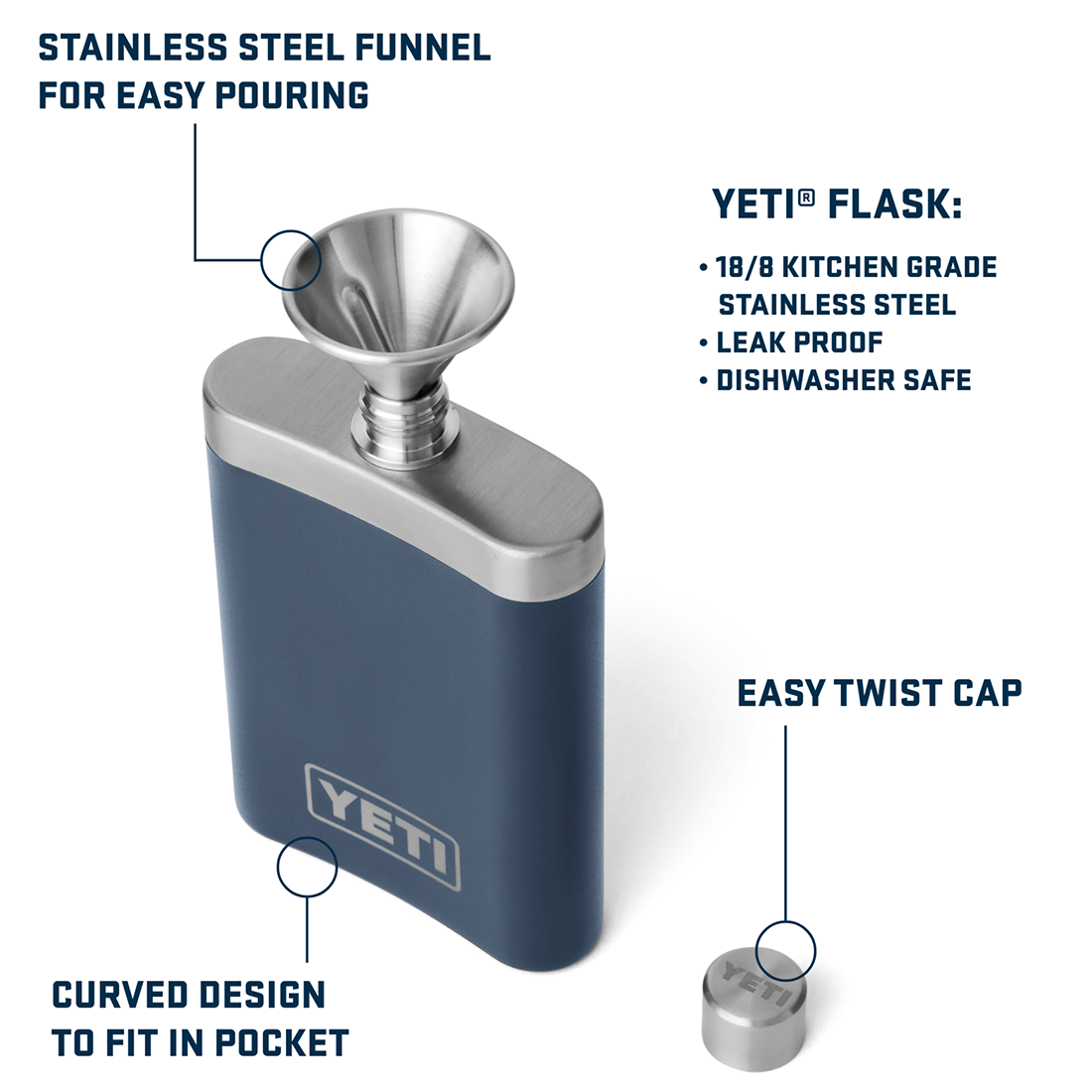 YETI FLASK RESCUE RED