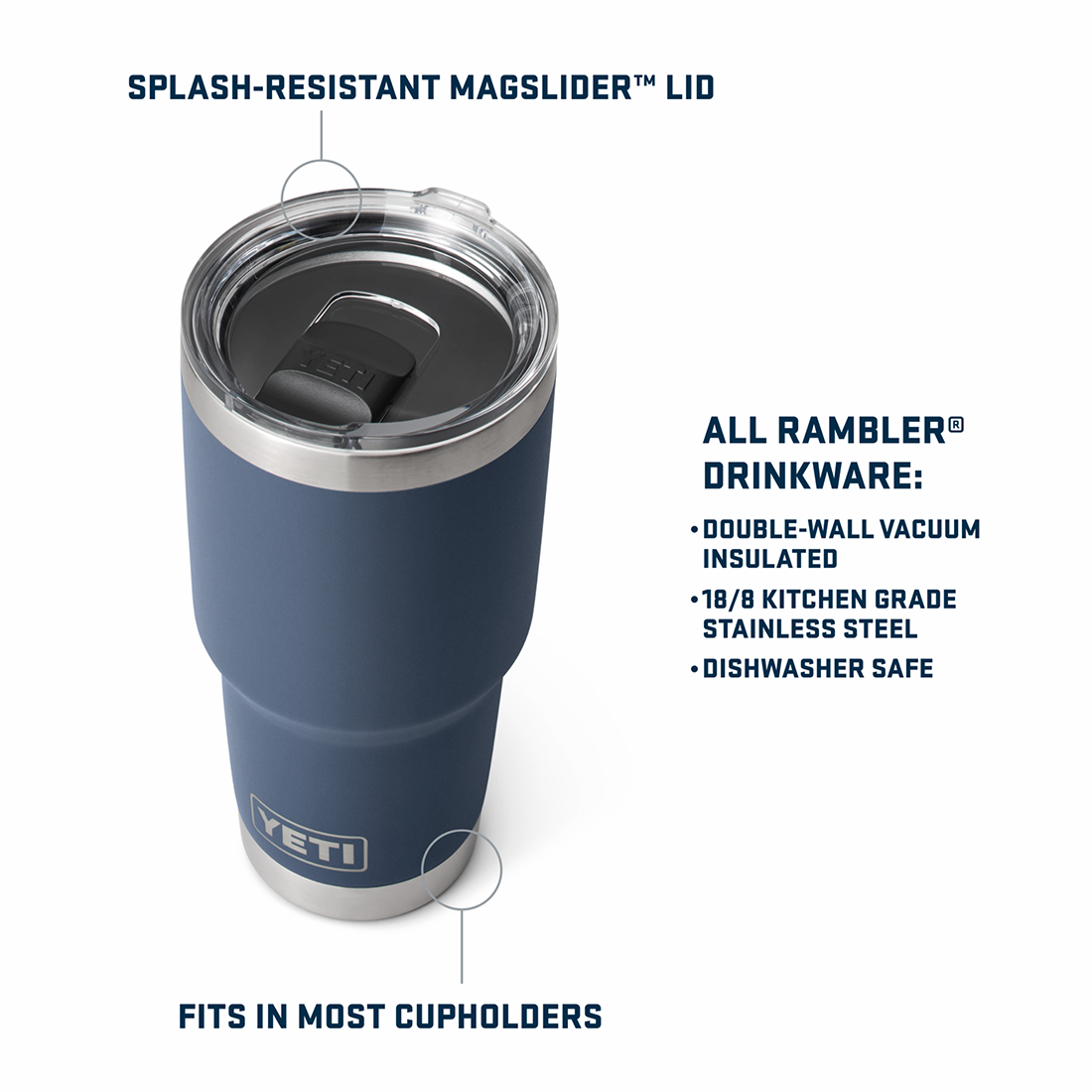 RAMBLER 30OZ TUMBLER MS SEAFOAM