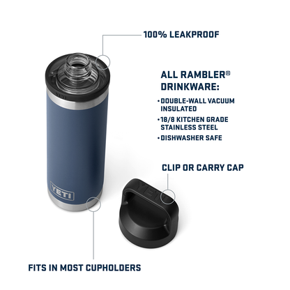 RAMBLER 18OZ BOTTLE CHUG NAVY