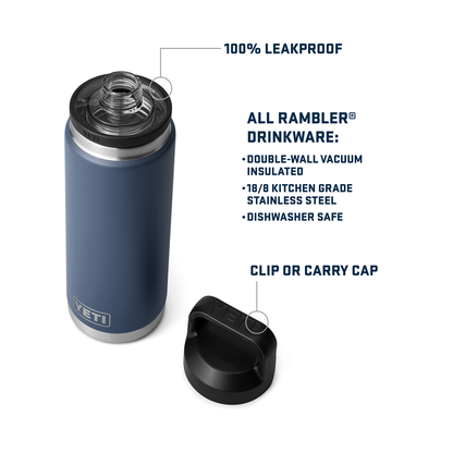 RAMBLER 26OZ BOTTLE CHUG NAVY