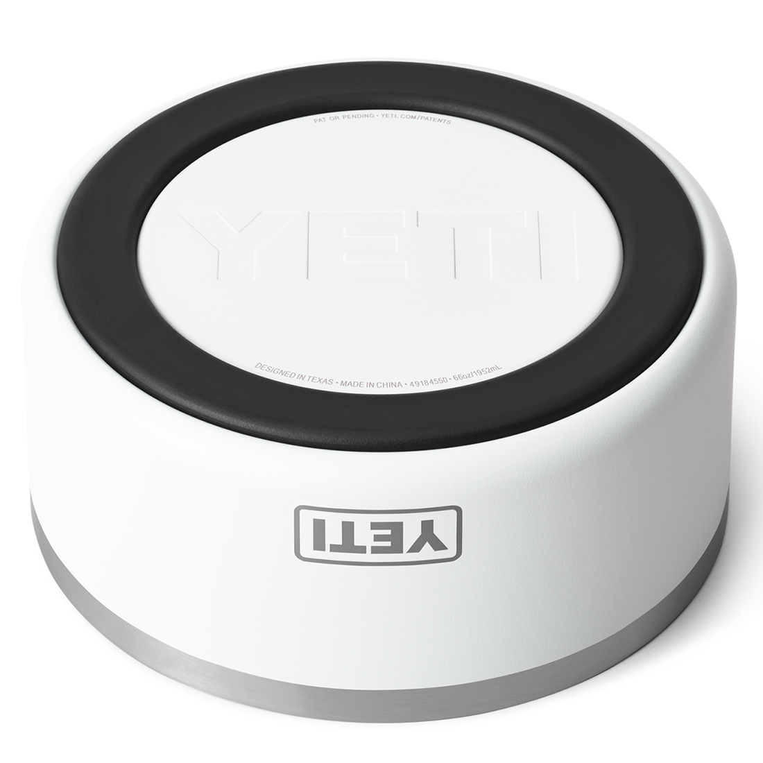 BOOMER 8 DOG BOWL WHITE