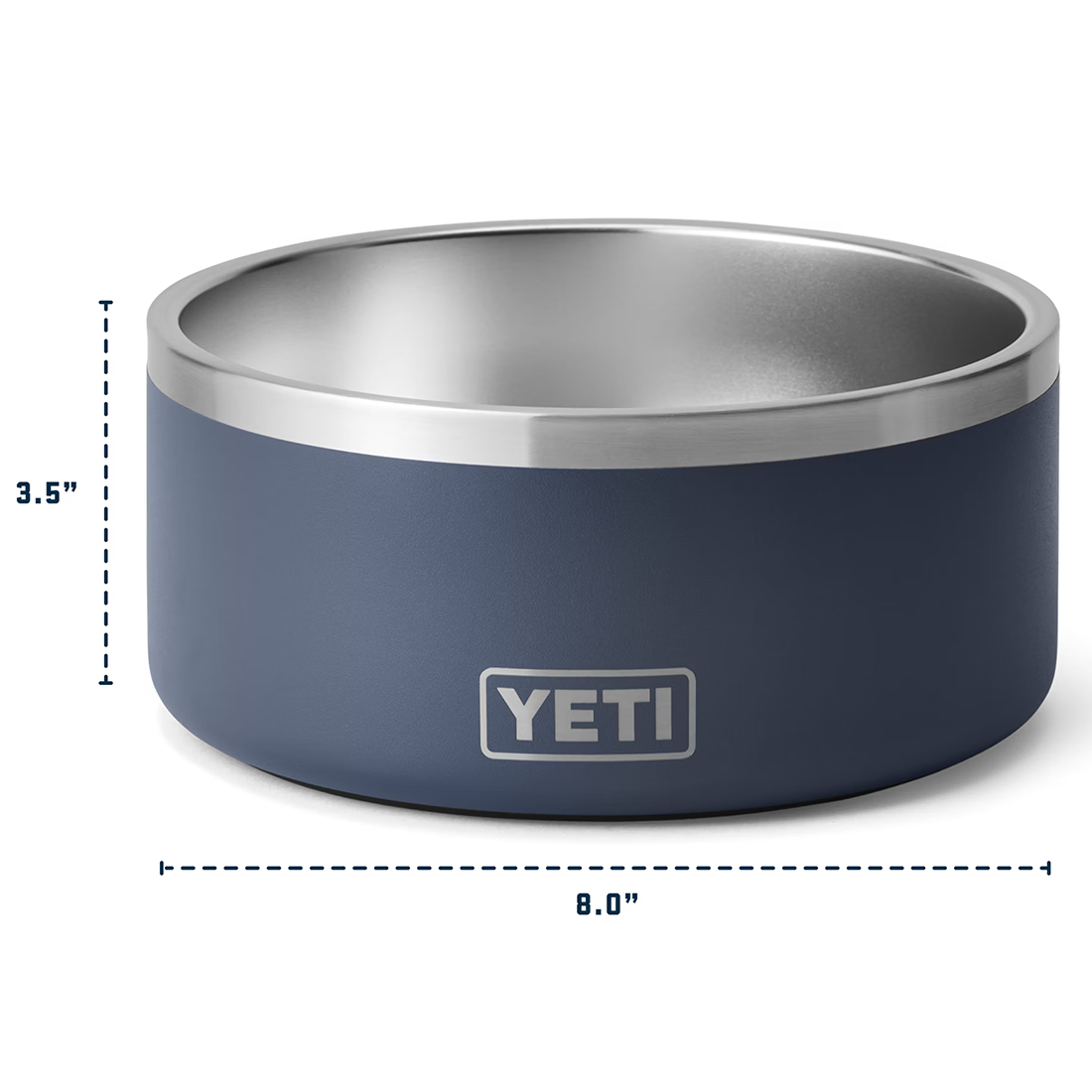 BOOMER 8 DOG BOWL NAVY
