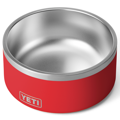 BOOMER 8 DOG BOWL RESCUE RED