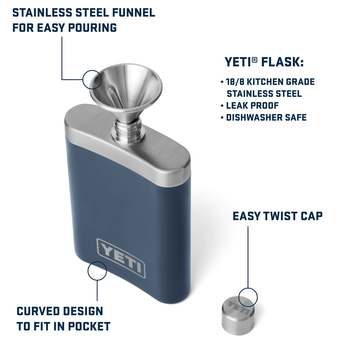 YETI FLASK BLACK