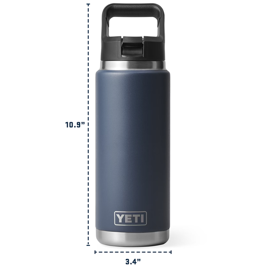 RAMBLER 26OZ C STRAW BOTTLE BIG SKY BLUE