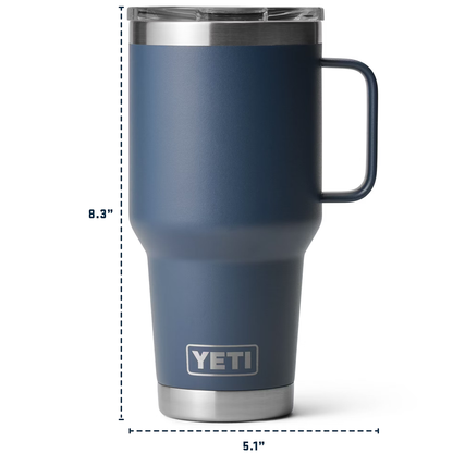 RAMBLER 30OZ TRAVEL MUG BIG SKY BLUE
