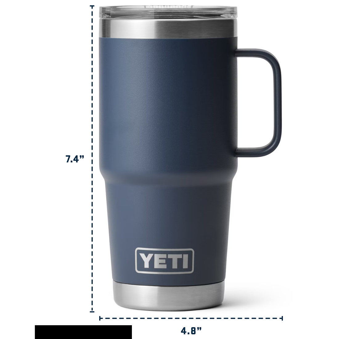 RAMBLER 20OZ TRAVEL MUG FIREFLY YELLOW