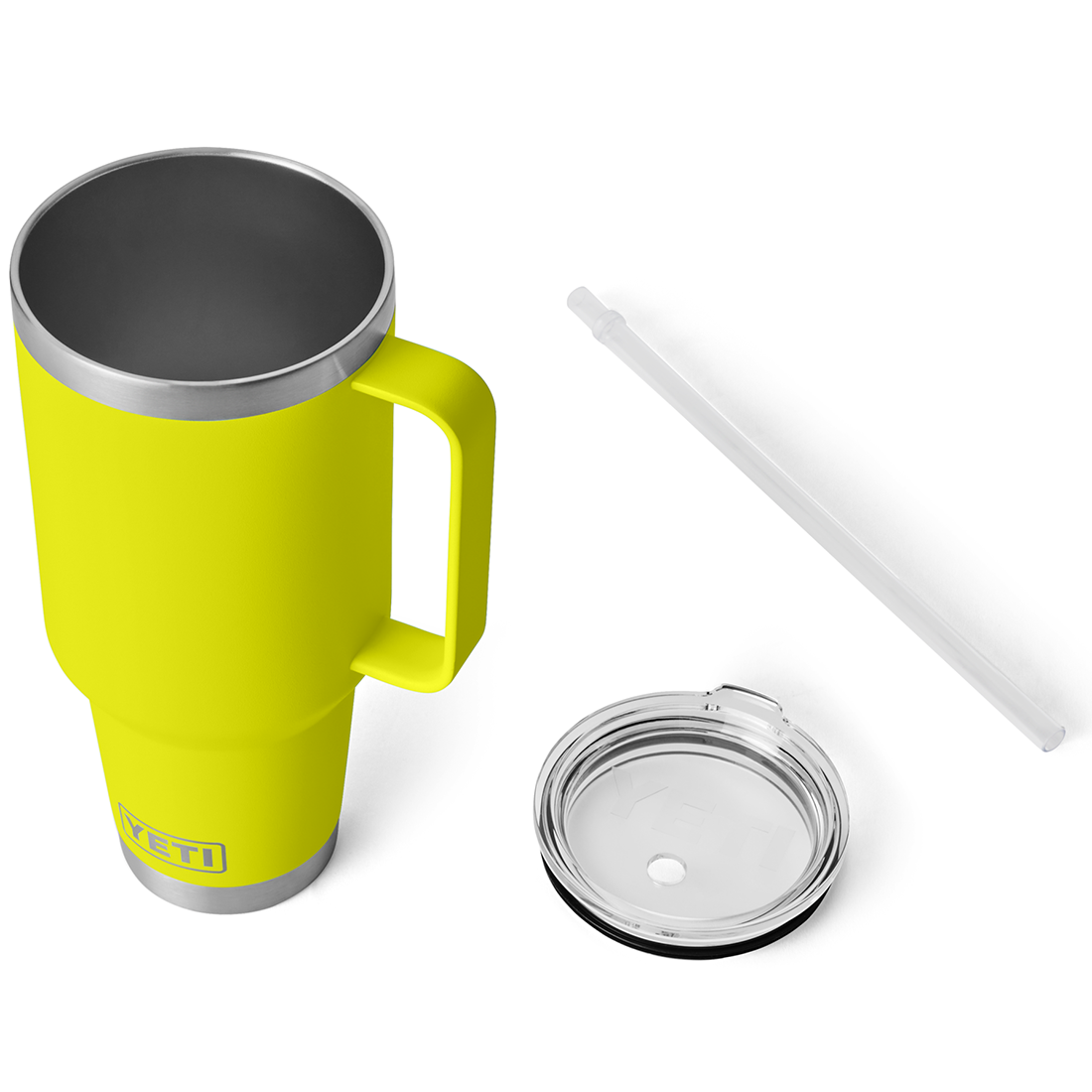 RAMBLER 42OZ STRAW MUG FIREFLY YELLOW