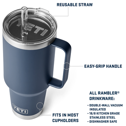 RAMBLER 42OZ STRAW MUG ULTRAVIOLET