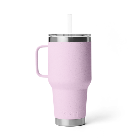 RAMBLER 35OZ STRAW MUG CHERRY BLOSSOM
