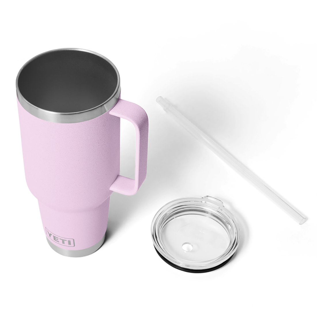 RAMBLER 42OZ STRAW MUG CHERRY BLOSSOM