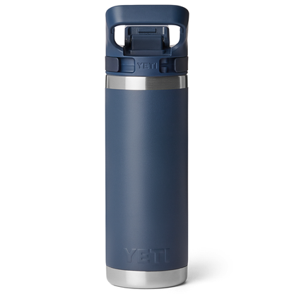 RAMBLER 18OZ BOTTLE FLIP CHUG NAVY