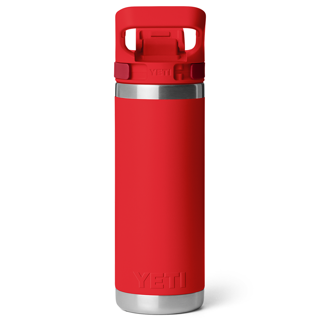 RAMBLER 18OZ BOTTLE FLIP CHUG RESCUE RED