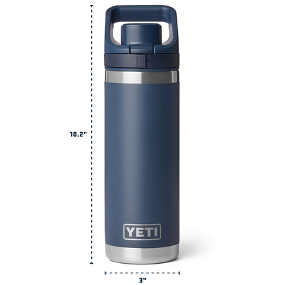 RAMBLER 18OZ BOTTLE FLIP CHUG NAVY