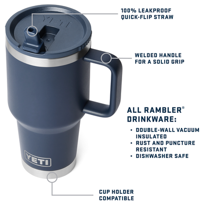 RAMBLER 30OZ TRAVEL STRAW MUG RIDGELINE
