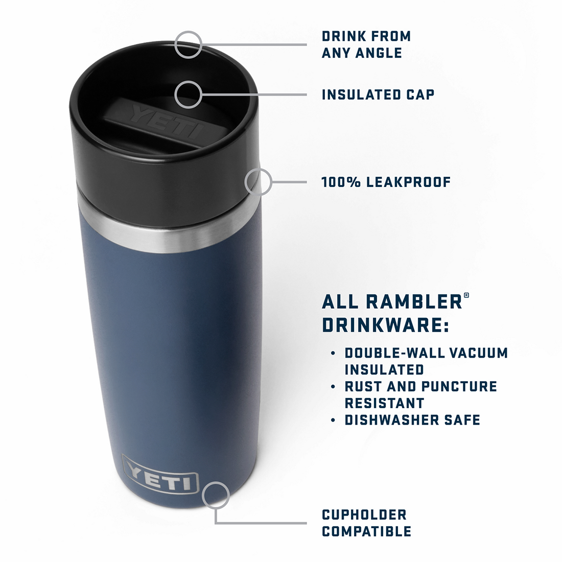 RAMBLER 16OZ TRAVEL BOTTLE RIVERHEAD GREEN