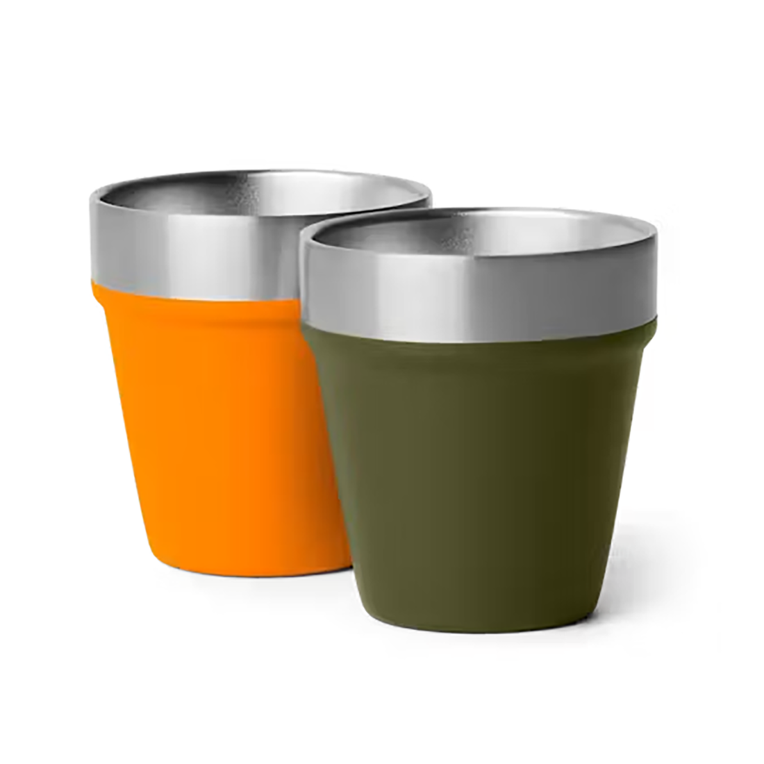 YETI SHOT GLASSES AND CASE OLIVE/KING CRAB ORANGE