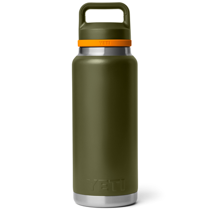RAMBLER 36OZ BOTTLE C CHUG OLIVE/KING CRAB ORANGE