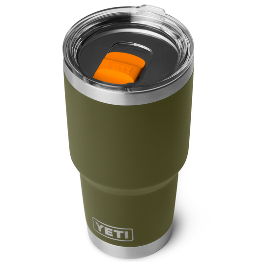 RAMBLER 30OZ TUMBLER MS OLIVE/KING CRAB ORANGE