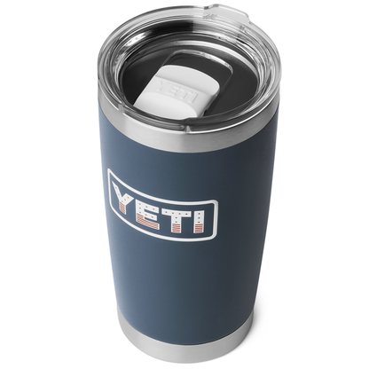 RAMBLER 20OZ TUMBLER MS NAVY/BADGE