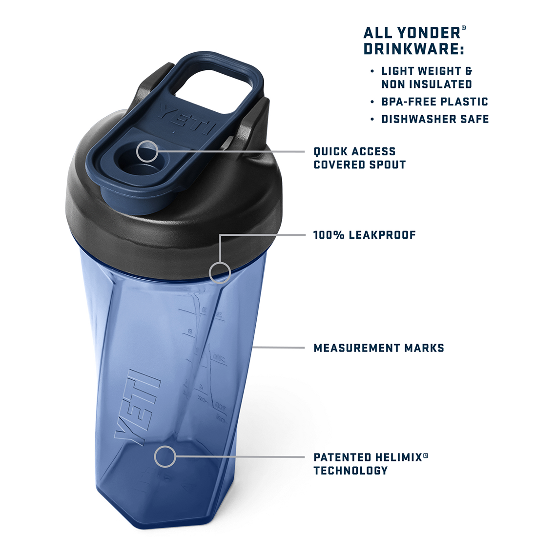YONDER 27OZ SHAKER BOTTLE TROPICAL PINK