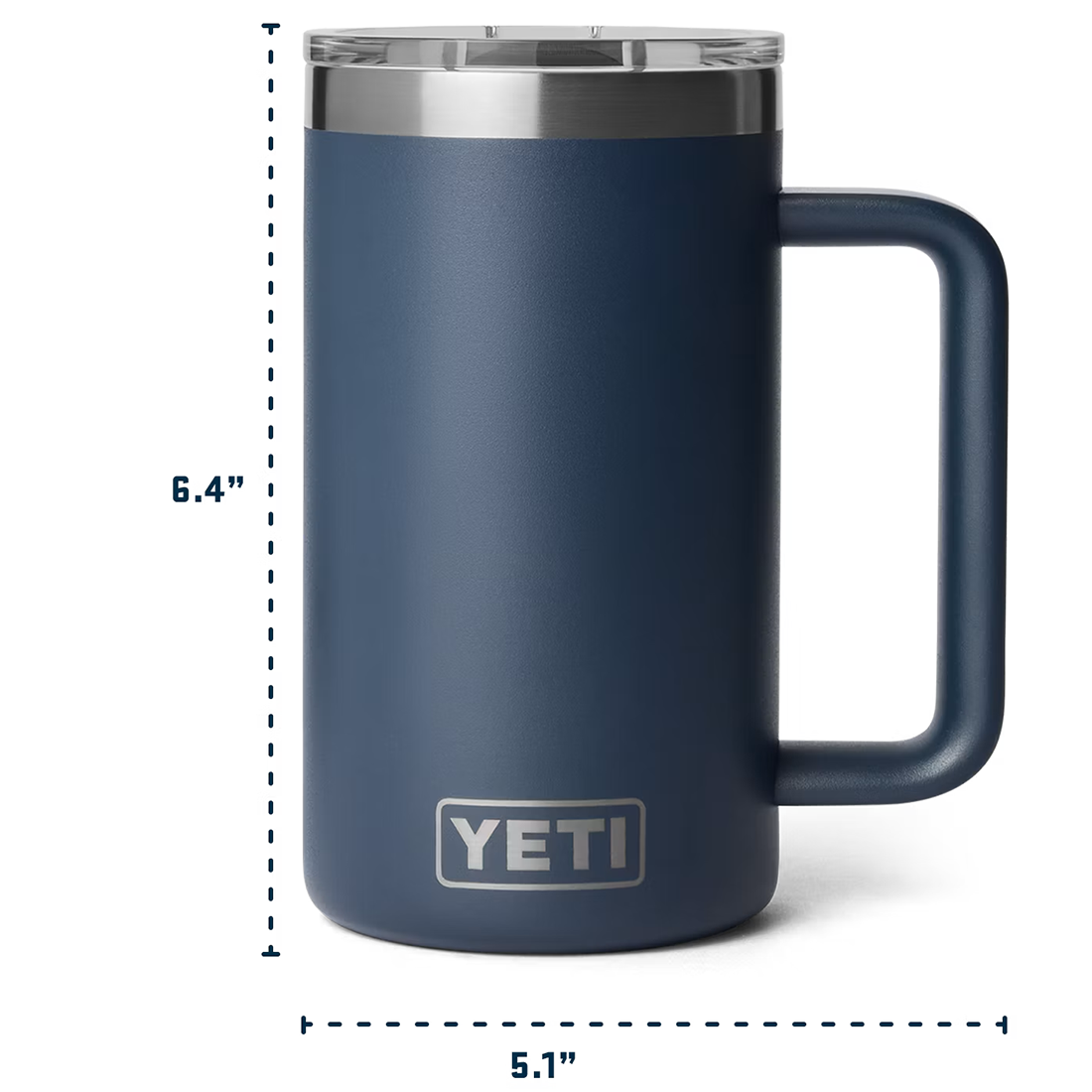 RAMBLER 24OZ CL MUG 2.0 MS SEAFOAM