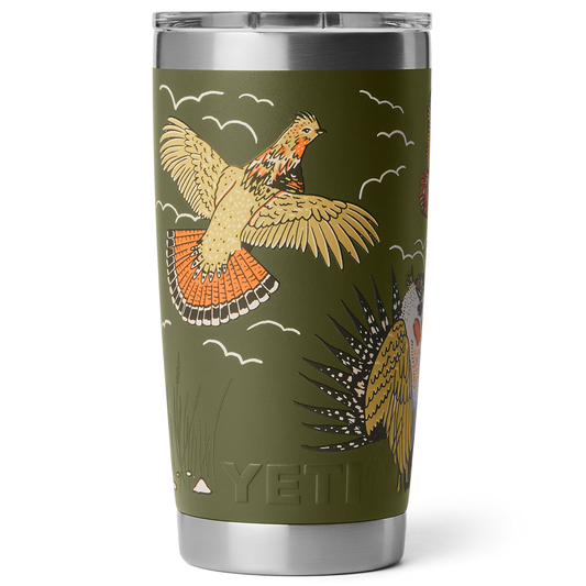 RAMBLER 20OZ TUMBLER MS UPLAND BIRD OLIVE