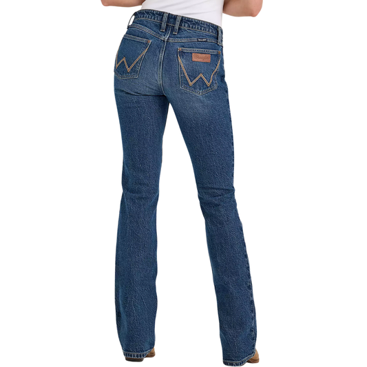 WOMENS RETRO MAE BOOTCUT JEAN MIDRISE