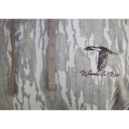 MO WASH OUT WW PINTAIL EMB HOODY