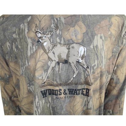 MO WASH OUT WW DEER FULL COLOR L/S TEE