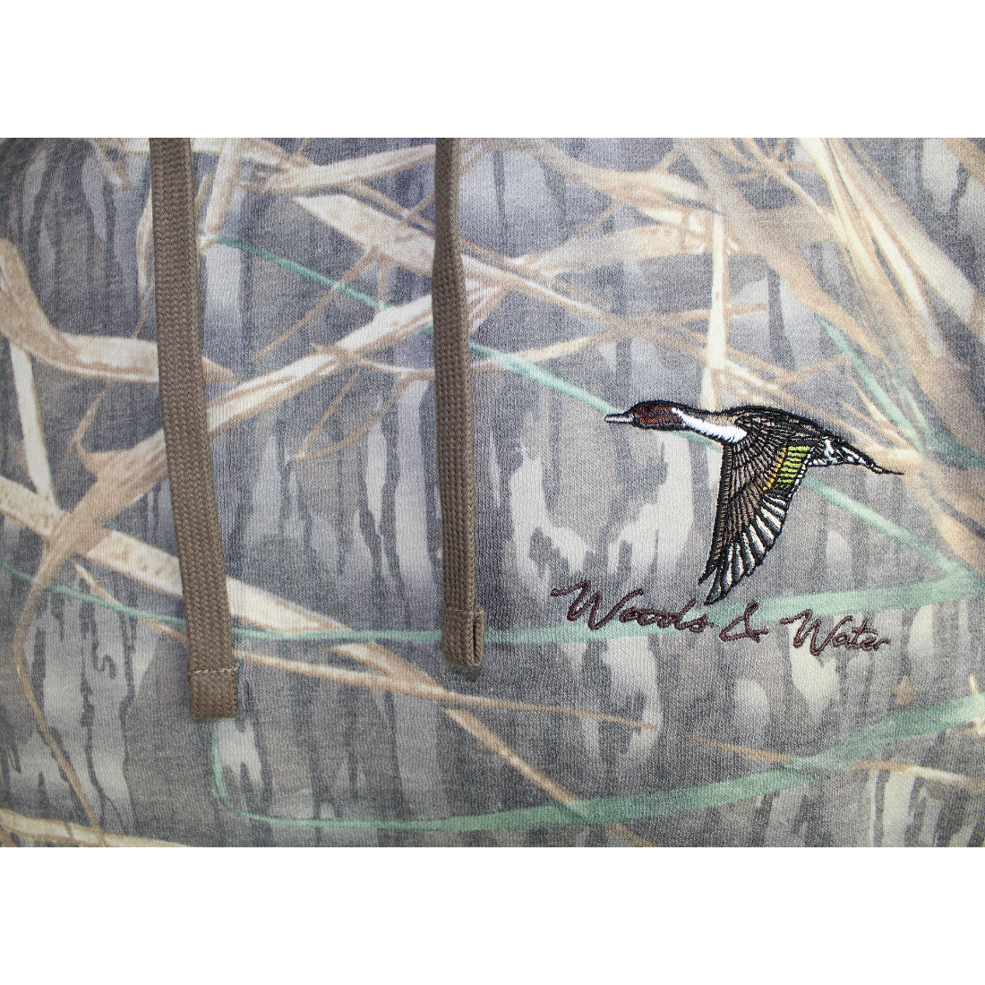 MO WASH OUT WW PINTAIL EMB HOODY