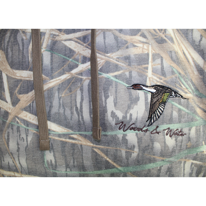 MO WASH OUT WW PINTAIL EMB HOODY