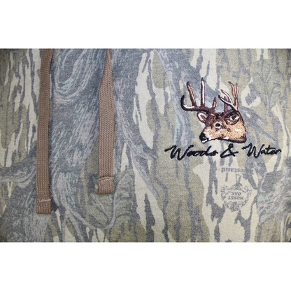MO WASH OUT WW DEER EMB HOODY