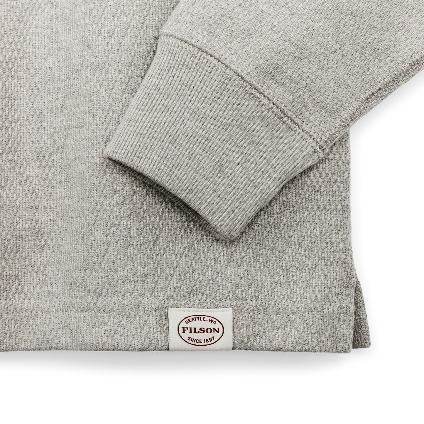 WAFFLE KNIT THERMAL CREWNECK