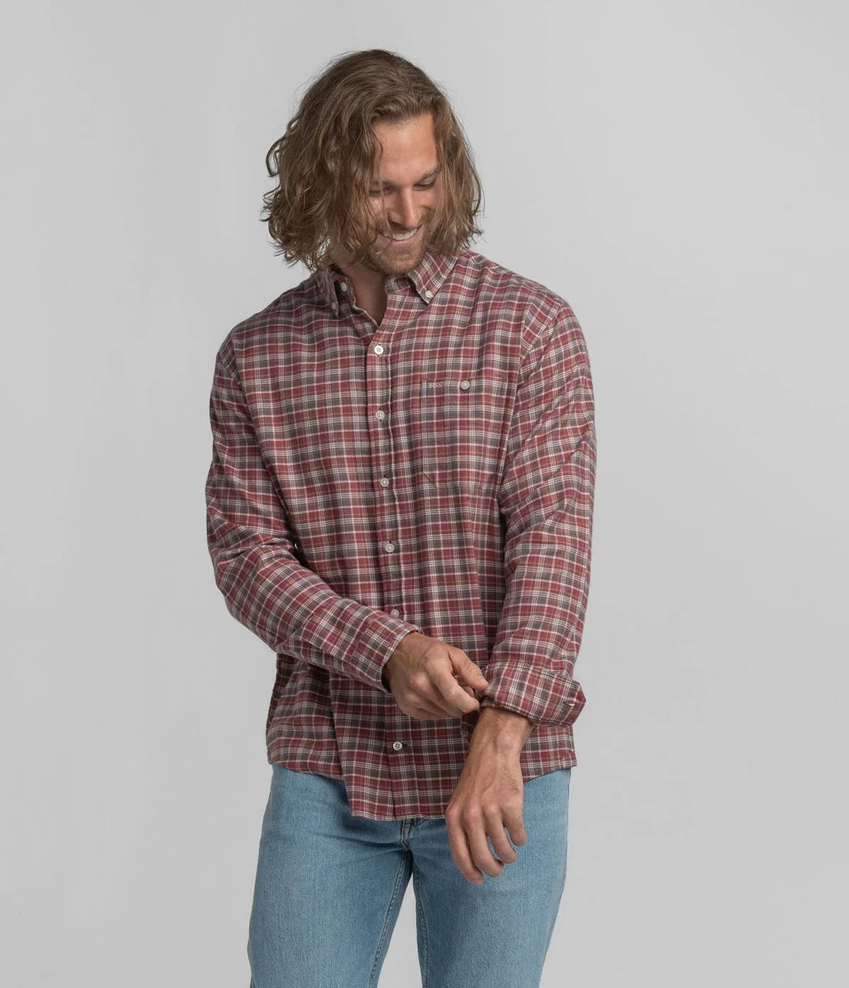 MENS ALSTON WASHED LONG SLEEVE FLANNEL
