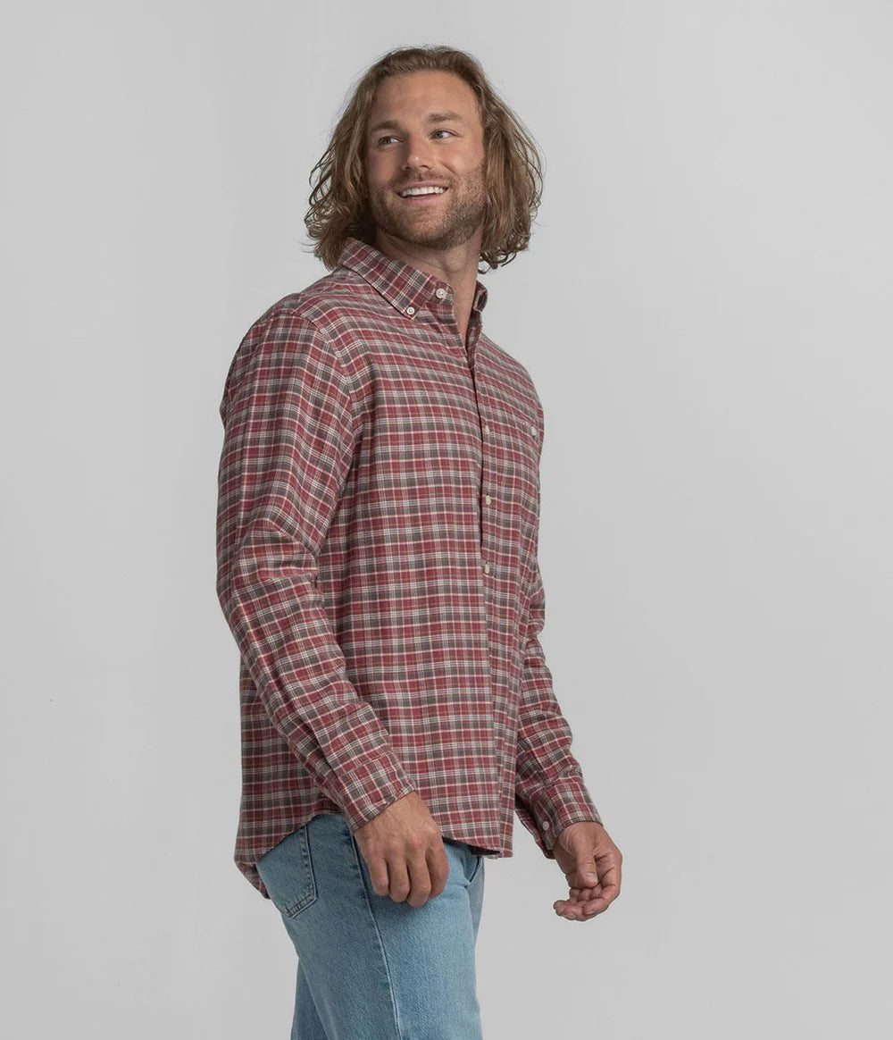 MENS ALSTON WASHED LONG SLEEVE FLANNEL