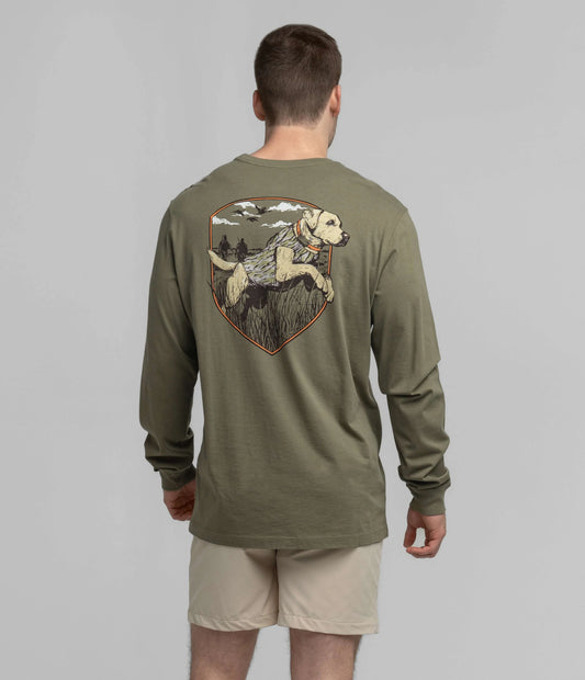 MENS BAYOU RETRIEVER LONG SLEEVE TEE
