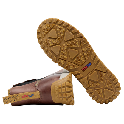 Mens Leather Ankle Deck Boot