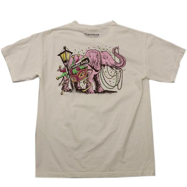 TuskWear Collection Mardi Gras Tee GREY