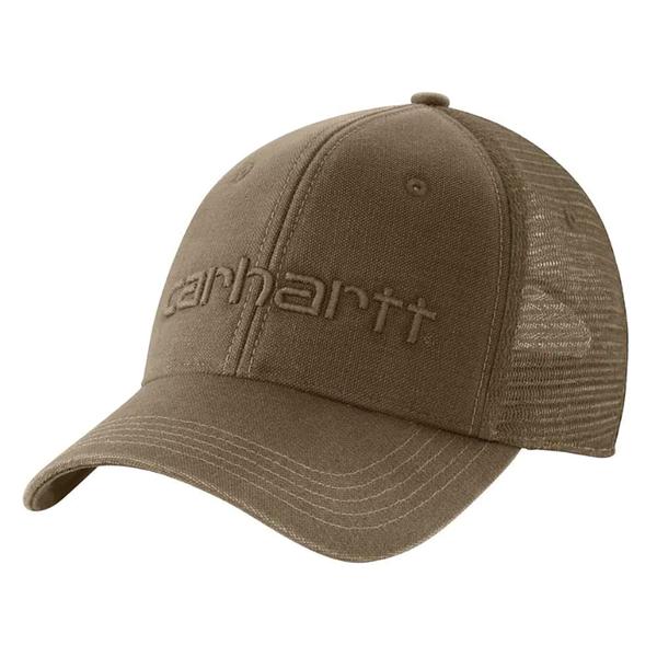 MEN'S CANVAS MESH BACK LOGO GRAPHIC CAP 235/LIGHTBROWN