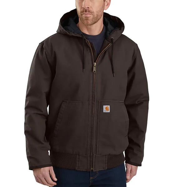 MEN`S J130 WASHED DUCK ACTIVE JACKET DKB/DARKBROWN