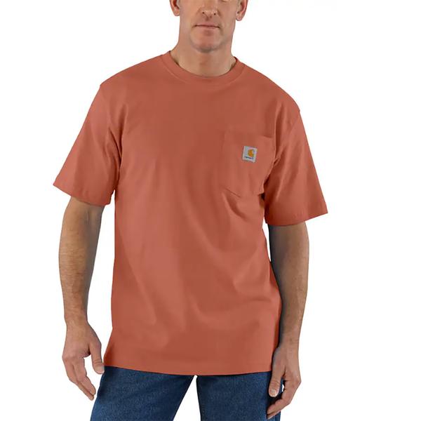 MEN`S WORKWEAR POCKET S/S T-SHIRT Q53/TERRACOTTA