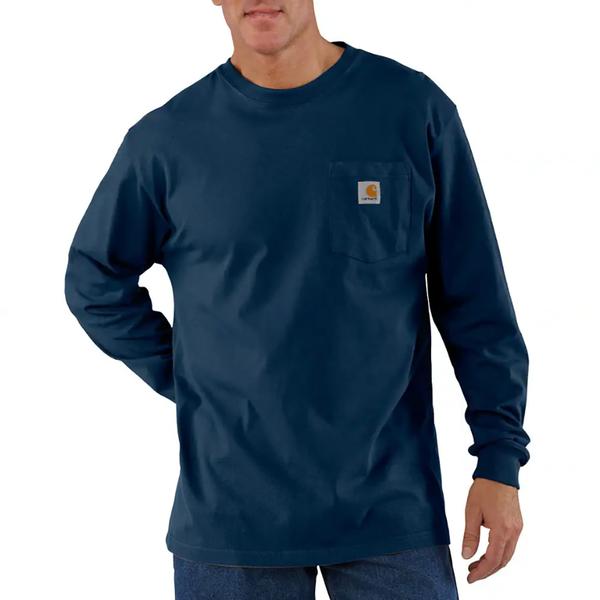 Workwear Long-Sleeve Pocket T-Shirt NVY/NAVY