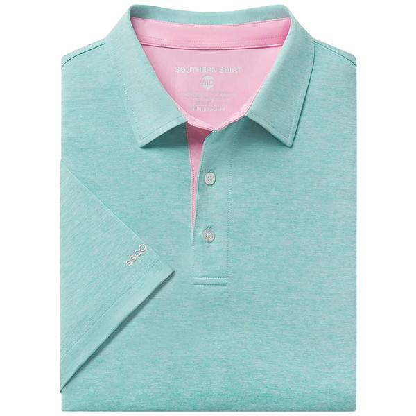 MEN'S GRAYTON HEATHER POLO 1015/TIDEPOOL