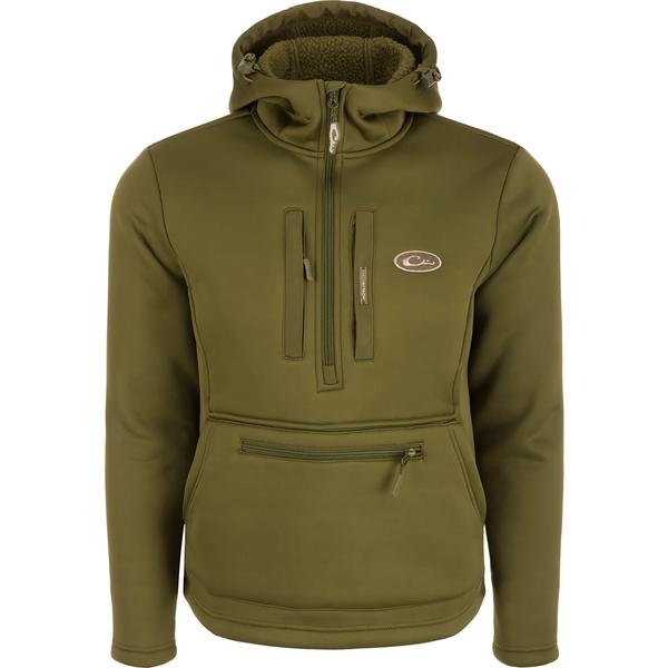 ULTIMATE WADER QUARTER ZIP HOODIE OLV/OLIVE