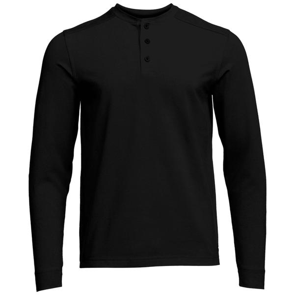 FOOTHILLS L/S HENLEY BK/SITKABLACK